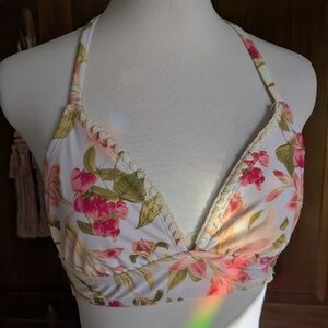 Kona Sol Floral Bikini Top